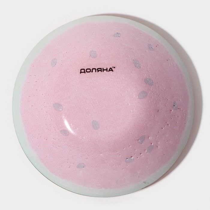 Салатник стеклянный Доляна «Арбуз», 150 мл, 12×2,5 см, цвет красный Салатник стеклянный Доляна «Арбуз», 150 мл, 12×2,5 см, цвет красный