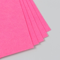 Фетр жёсткий 1 мм "Розовый" набор 5 листов формат А4 Фетр жёсткий 1 мм "Розовый" набор 5 листов формат А4