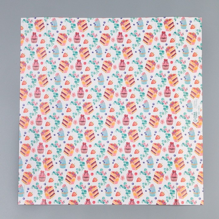 Коробка для торта, кондитерская упаковка &laquo;Сладости&raquo;, 31 х 31 х 15 см