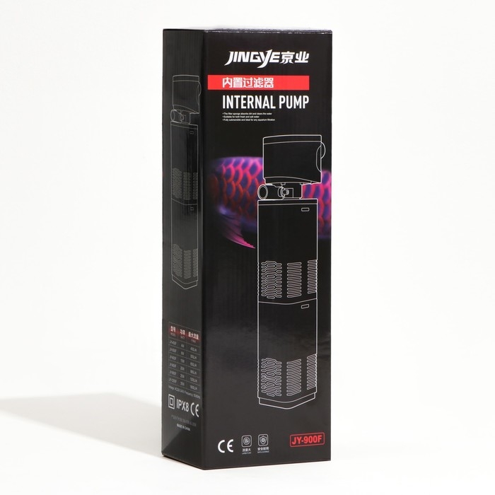 Фильтр внутренний JINGYE JY-900F, двухсекционный, 1200 л/ч, 25 Вт Фильтр внутренний JINGYE JY-900F, двухсекционный, 1200 л/ч, 25 Вт
