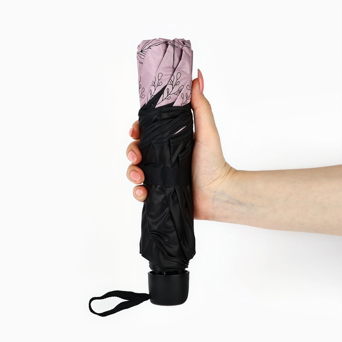 Зонт механический с фигурным краем "Веточки"