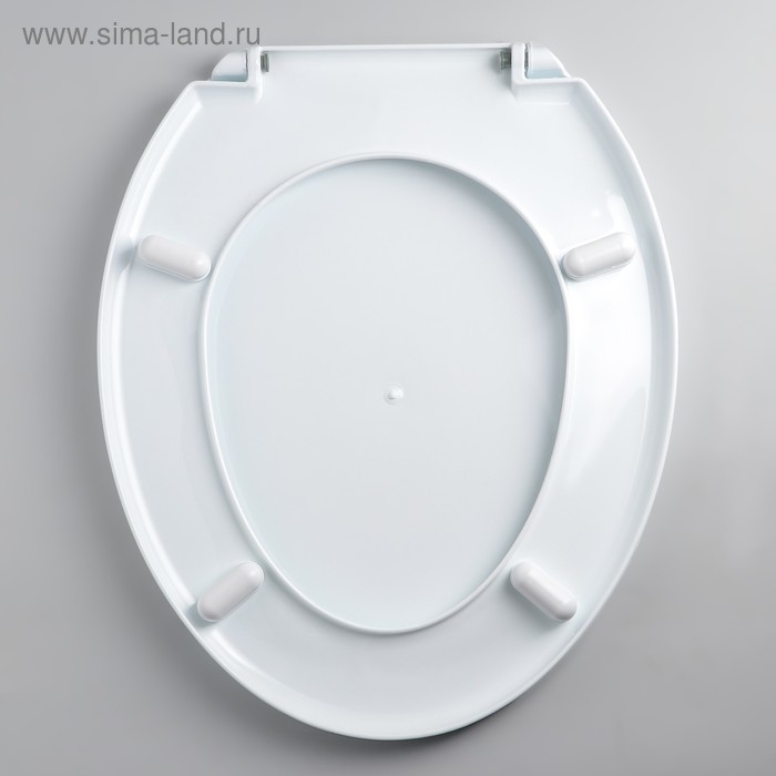 Сиденье для унитаза с крышкой Росспласт &laquo;Декор. Яхта&raquo;, 44,5 х 37,5 см, белое