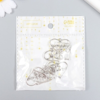 Декор для творчества металл "Сердечко с кардиограммой" набор 7 шт серебро 3х2,4 см Декор для творчества металл "Сердечко с кардиограммой" набор 7 шт серебро 3х2,4 см