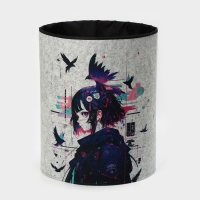 Органайзер для хранения &laquo;Аниме&raquo;, на завязках, 40&times;32&times;48 см, 42 л, серый