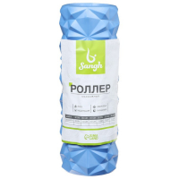 Ролик массажный Sangh, 33х10 см, цвет синий Ролик массажный Sangh, 33х10 см, цвет синий