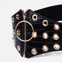 Ремень женский, ширина 12 см, на молнии, цвет чёрный Ремень женский, ширина 12 см, на молнии, цвет чёрный