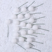 Фигурка для поделок и декора на проволоке «Шар», набор 20 шт., размер 1 шт. — 2,5 × 7 см, цвет белый Фигурка для поделок и декора на проволоке «Шар», набор 20 шт., размер 1 шт. — 2,5 × 7 см, цвет белый