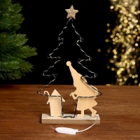 Декор с подсветкой «Ёлка» 20 × 6 × 20,5 см Декор с подсветкой «Ёлка» 20 × 6 × 20,5 см