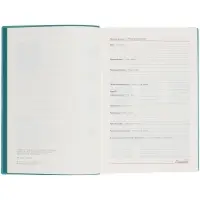 Ежедневник Martos, недатированный, бирюзовый