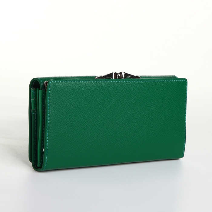 Кошелёк женский на магните, цвет зелёный Кошелёк женский на магните, цвет зелёный