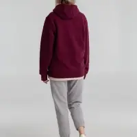 Толстовка с капюшоном унисекс King, бордовая, размер XS