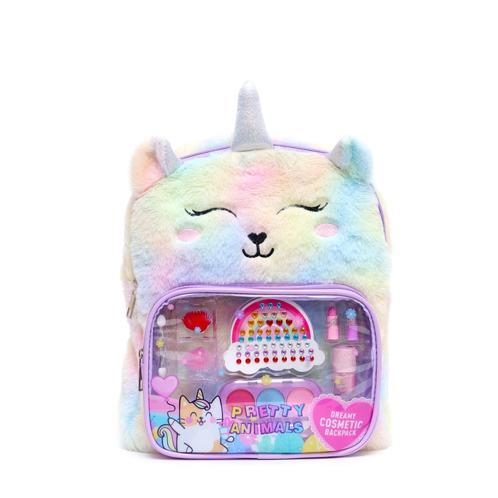 Набор косметики для девочки, рюкзак Набор косметики для девочки, рюкзак "Единорог", со стразами