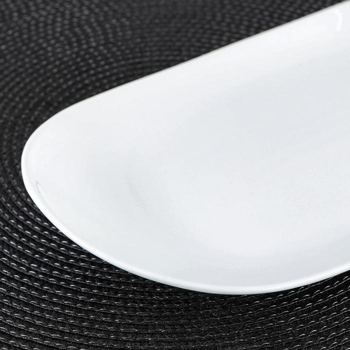 Блюдо фарфоровое овальное Wilmax, 28,5&times;16,5 см, цвет белый