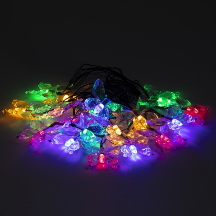 Гирлянда садовая Эра на солнечной батарее &laquo;Бабочки&raquo; LED, IP54