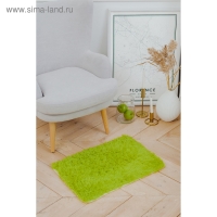 Коврик для дома Доляна &laquo;Пушистик&raquo;, 40&times;60 см, зелёный