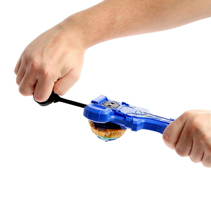 Боевой волчок ULTRA SPIN, волчок, устройство для запуска с хватом, цвет МИКС