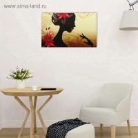 Картина- холст на подрамнике"Девушка"  67*107 см