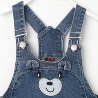 Полукомбинезон для мальчиков, цвет синий, рост 74см