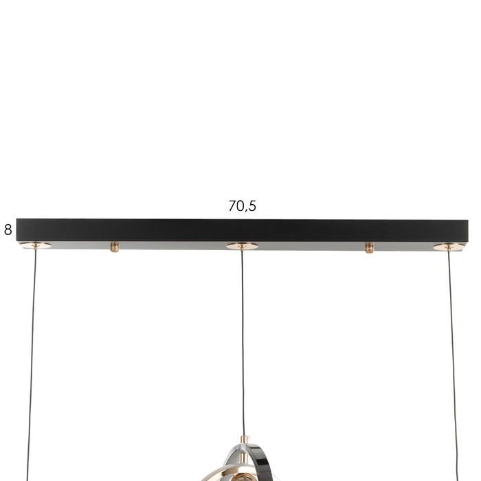 Светильник BayerLux "Хайфи" 87Вт LED хром 37х6х26,5см