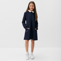 Платье для девочки MINAKU, цвет синий, рост 122 см Платье для девочки MINAKU, цвет синий, рост 122 см