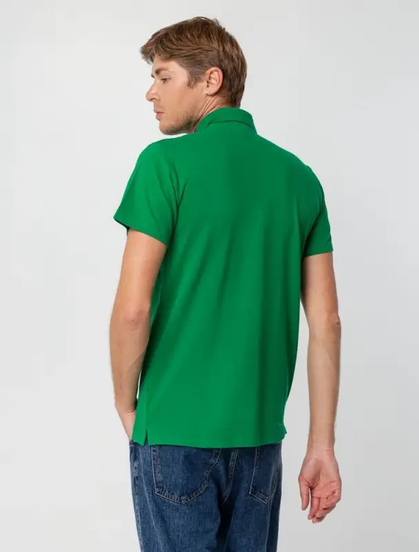Рубашка поло мужская Spring 210 ярко-зеленая, размер S