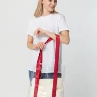 Шопер Clear Fest, прозрачный с красными ручками