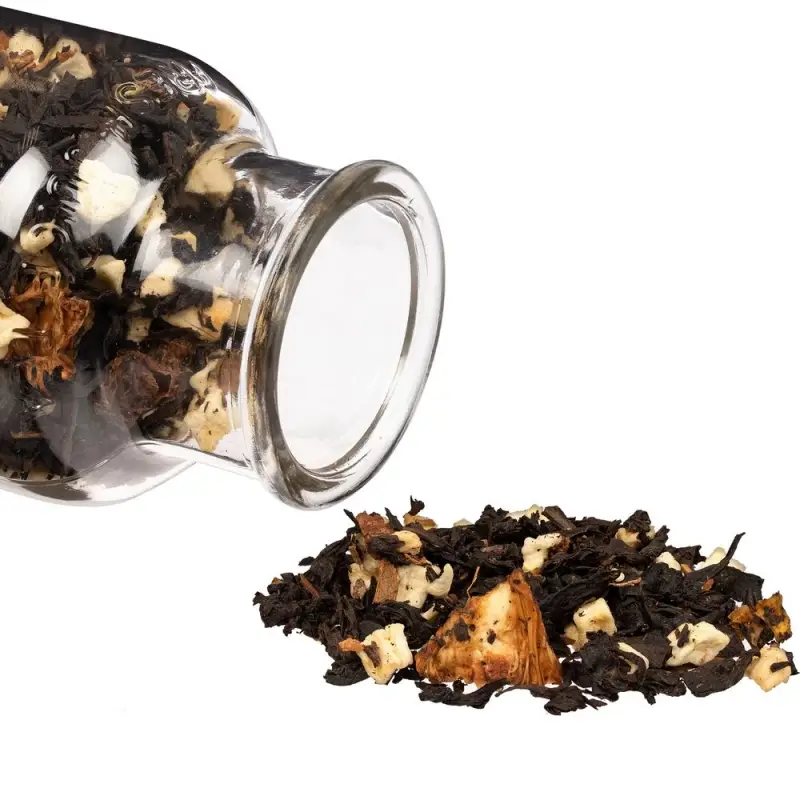 Чай &laquo;Сокочай&raquo;, мини, черный с соком ананаса, с кусочками ананаса, яблока и мятой