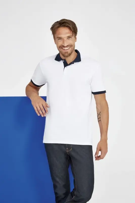 Рубашка поло Prince 190 зеленое яблоко с темно-синим, размер S Рубашка поло Prince 190 зеленое яблоко с темно-синим, размер S