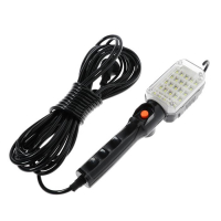 Светильник переносной светодиодный Luazon Lighting с выключателем, 12Вт, 25LED, 10 м, черный Светильник переносной светодиодный Luazon Lighting с выключателем, 12Вт, 25LED, 10 м, черный