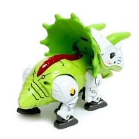 Робот &laquo;Динобот&raquo;, реагирует на прикосновение, световые и звуковые эффекты, металлический, цвет зелёный