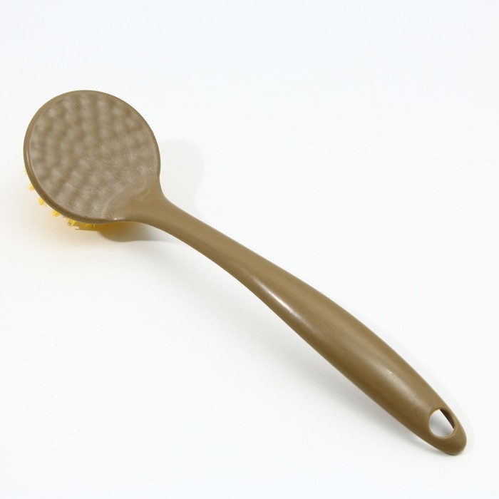 Дозатор для жидкого мыла с губкой и щеткой для посуды, белый ,16 х 12 х 4 см.