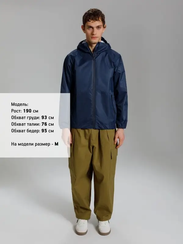 Куртка унисекс Nordvind DWR, темно-синяя, размер S