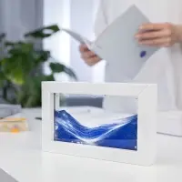 Песочная картина-антистресс Zenscape, белая с синим