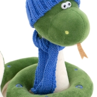 Новый год! Мягкая игрушка «Змей Сёма», в синей шапке, 20 см Новый год! Мягкая игрушка «Змей Сёма», в синей шапке, 20 см