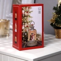 Светодиодная фигура &laquo;Снеговик&raquo; 8 &times; 13.5 &times; 4 см, пластик, батарейки АААх2 (не в комплекте), свечение тёплое белое