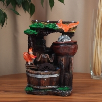 Фонтан "Белки под крышей у дерева" 25х16 см (с подсветкой) Фонтан "Белки под крышей у дерева" 25х16 см (с подсветкой)