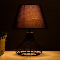 Настольная лампа 16785/1 E27 40Вт черный 22,5х22,5х38,5 см RISALUX Настольная лампа 16785/1 E27 40Вт черный 22,5х22,5х38,5 см RISALUX