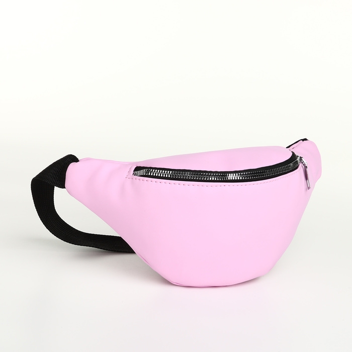 Сумка поясная на молнии, цвет розовый Сумка поясная на молнии, цвет розовый