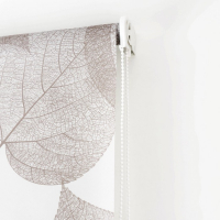 Штора рулонная &laquo;Листья&raquo;, 60&times;200 см (с учётом креплений 3,5 см), цвет коричневый