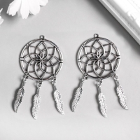 Декор металл для творчества "Ловец снов" (А41152) 7х3,5 см Декор металл для творчества "Ловец снов" (А41152) 7х3,5 см