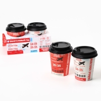 Подарочный набор новогодний &laquo;Билет в новый год&raquo;: кофе, чай чёрный с грецким орехом и корицей