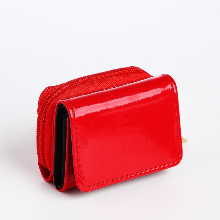 Кошелёк женский на кнопке, цвет красный Кошелёк женский на кнопке, цвет красный