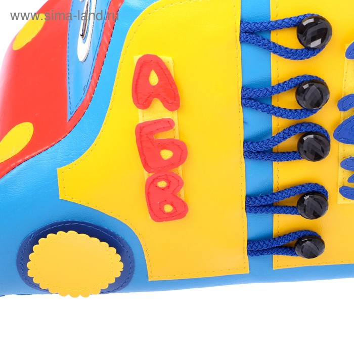 Мягкий модуль тактильный &laquo;Машинка&raquo;, по методике Монтессори