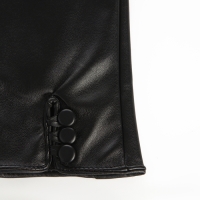 Перчатки женские, без утеплителя, безразмерные, цвет чёрный