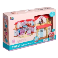 Дом для кукол с набором животных &laquo;Семья кроликов&raquo; и питомцем, свет, звук