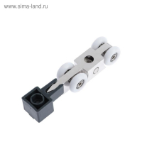 Комплект роликов для раздвижных дверей-купе TRODOS с фиксатором QD-978, верхнее крепление Комплект роликов для раздвижных дверей-купе TRODOS с фиксатором QD-978, верхнее крепление