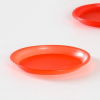 Тарелки одноразовые, d= 21 см, цвет красный, 12 шт/уп Тарелки одноразовые, d= 21 см, цвет красный, 12 шт/уп