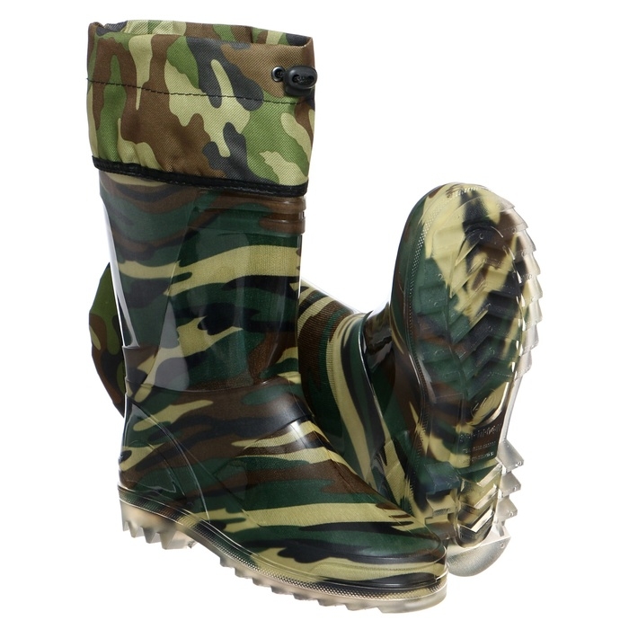 Сапоги мужские С-10РУМ, ПВХ, утепленные, камуфляж МИКС, размер 39 (247)
