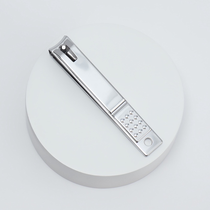 Кусачки - книпсер педикюрные, 10 см, с пилкой, цвет серебристый Кусачки - книпсер педикюрные, 10 см, с пилкой, цвет серебристый