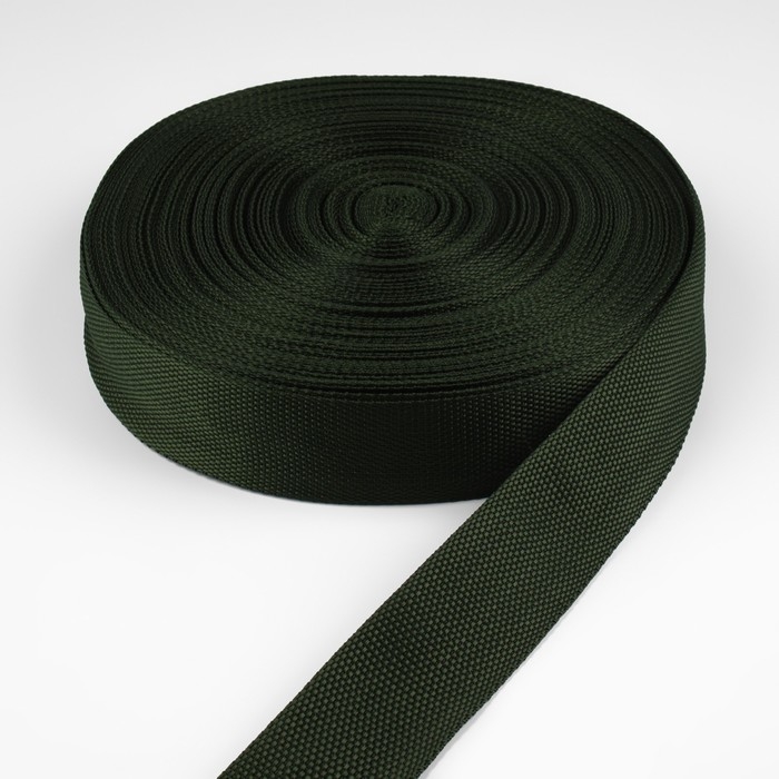 Стропа ременная, 40 мм, 50 ± 1 м, плотность 15,5 гр/м, цвет хаки №36 Стропа ременная, 40 мм, 50 ± 1 м, плотность 15,5 гр/м, цвет хаки №36